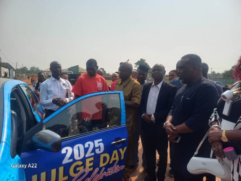 Aniocha North NULGE Presents Star Prize Car to LG Chairman