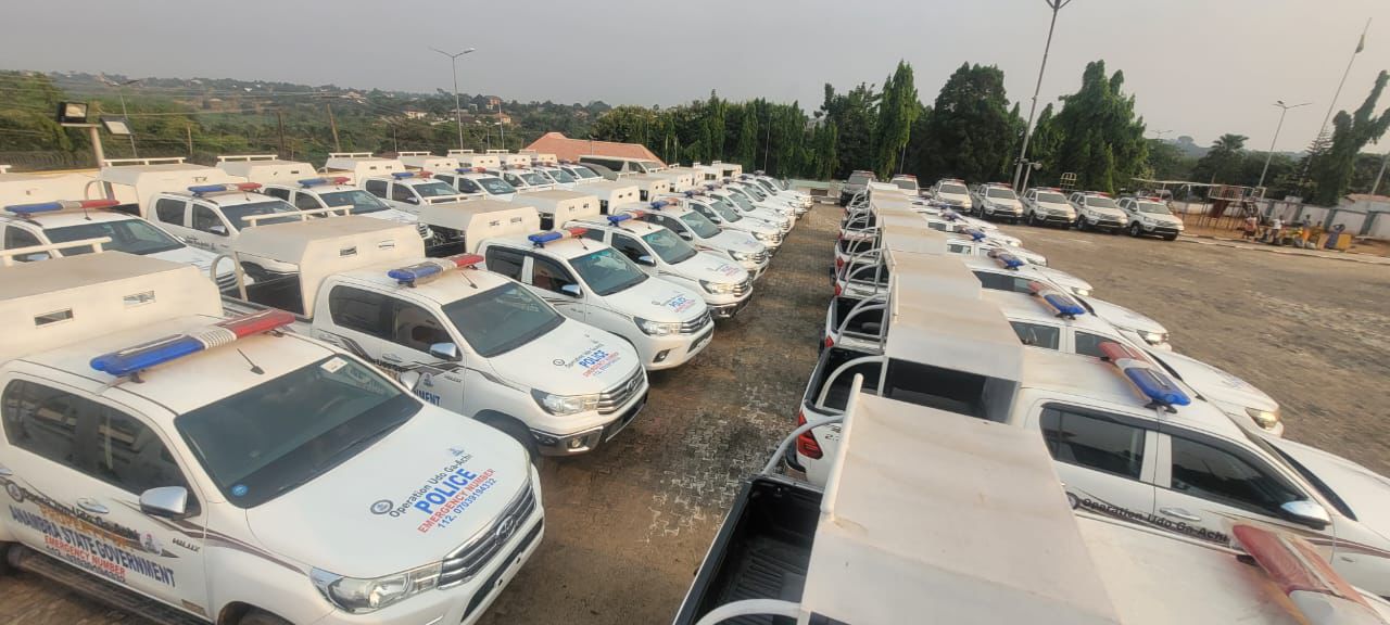 Governor Soludo Applauds Police for Keeping Anambra Safe, Donates 30 Hilux Patrol Vehicles to Command