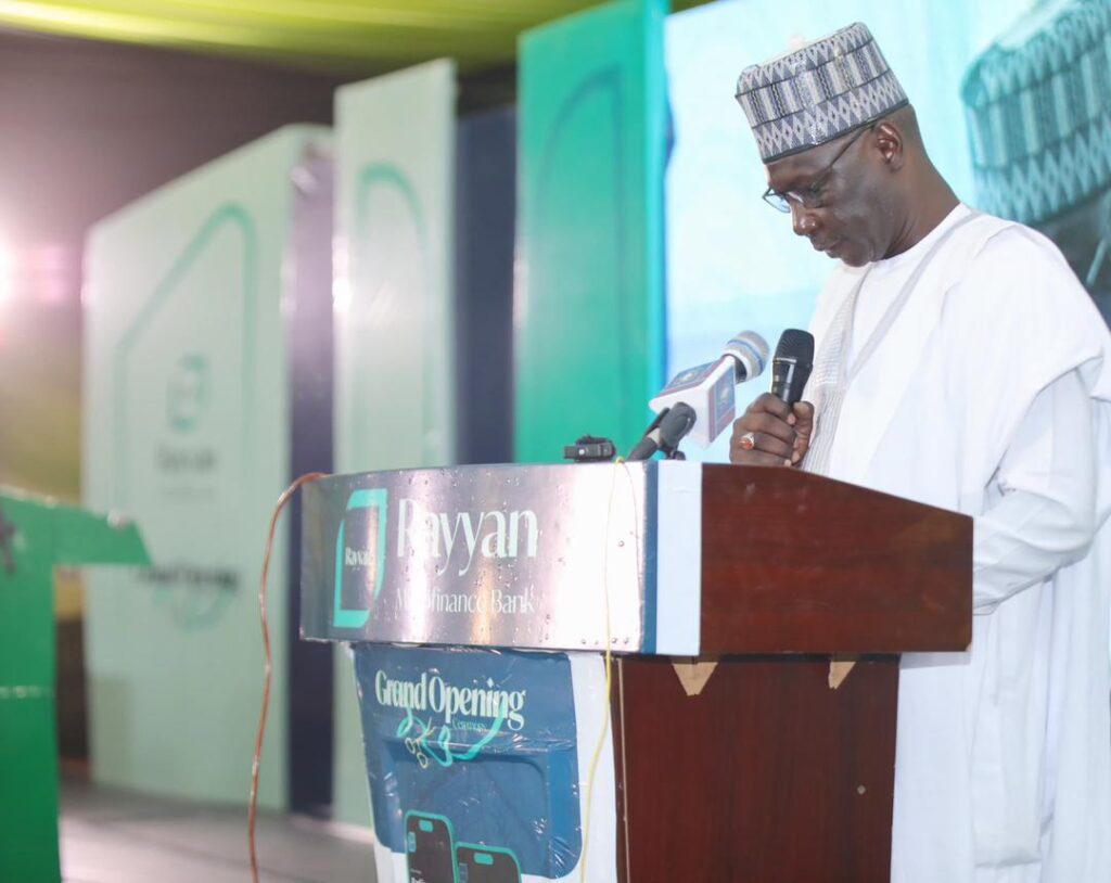 Borno Governor unveils Rayyan Microfinance Bank. 