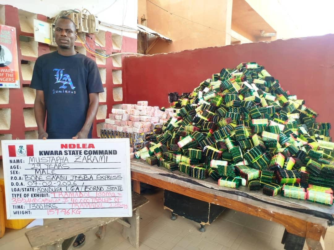 NDLEA Nabs China-Bound Businessman with 95 Wraps of Cocaine at Kano Airport
‎