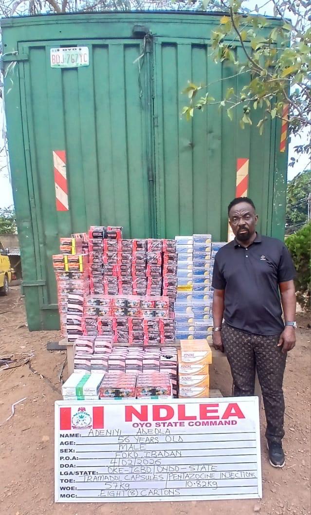 NDLEA Nabs China-Bound Businessman with 95 Wraps of Cocaine at Kano Airport
‎