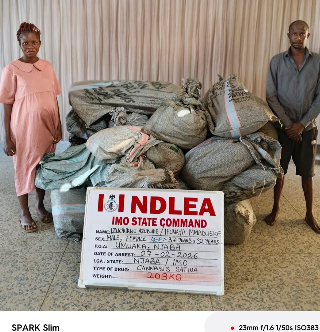 NDLEA Nabs China-Bound Businessman with 95 Wraps of Cocaine at Kano Airport
‎