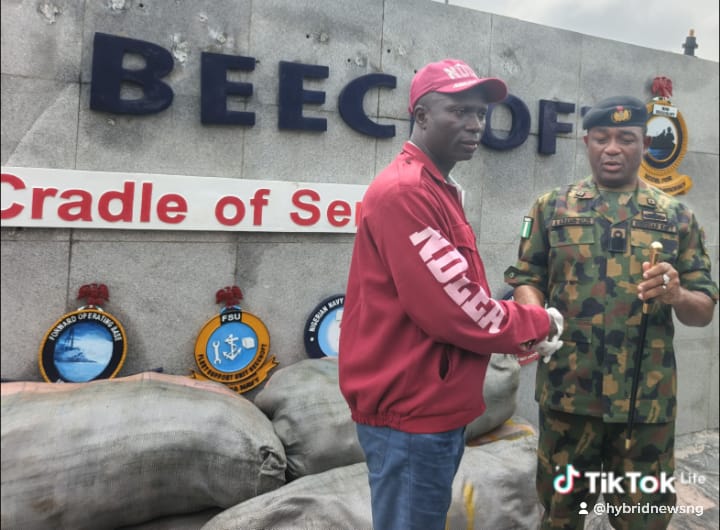 Navy Intercepts 500kg Cannabis in Lagos, Hands Over to NDLEA
‎