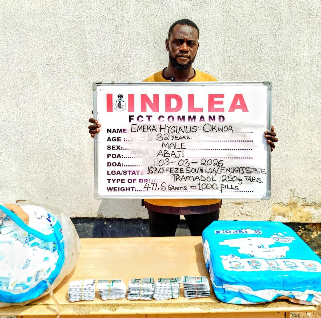 NDLEA arrests ex-Lagos councillor with drugs, intercepts narcotics in baby diapers