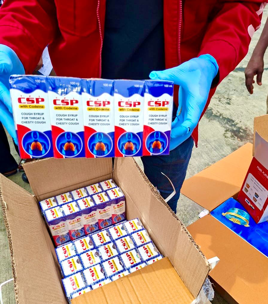 Customs Intercepts ₦3.4bn Codeine Syrup Hidden in Containers at Apapa Port