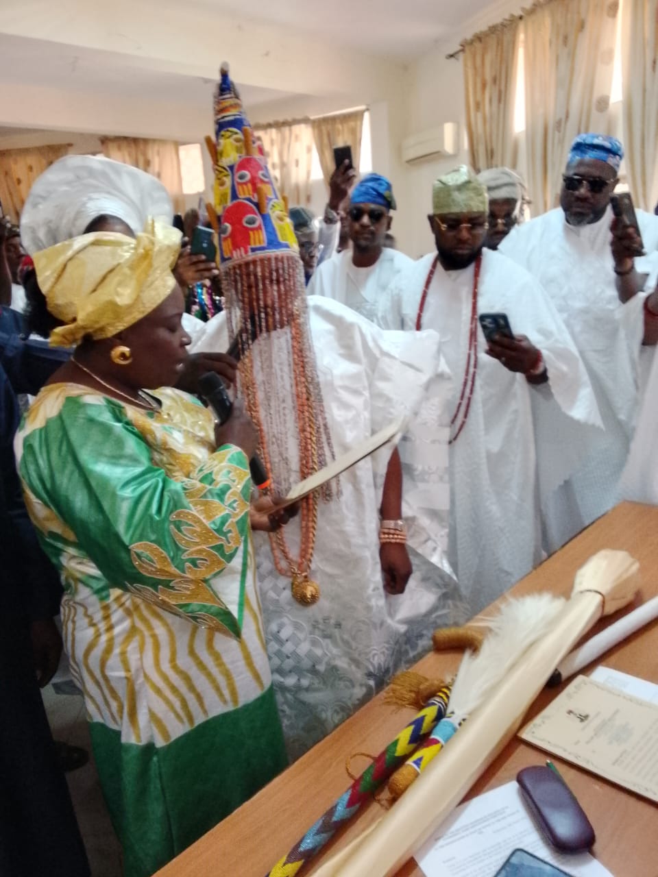 Aiyekooto Reporters Congratulates 
Oba Rilwan Olawale Aremu Yekini (Cooler) As The Olora Of Ora, Kwara State 
