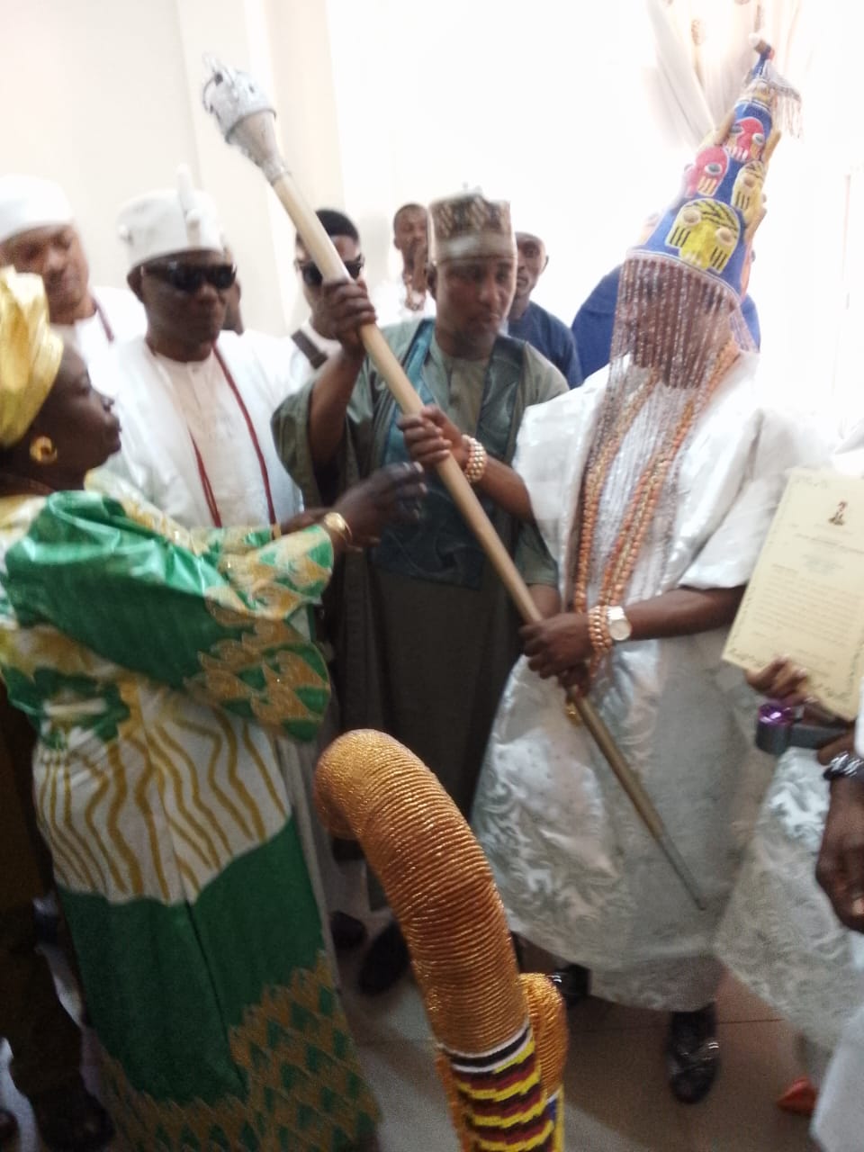 Aiyekooto Reporters Congratulates 
Oba Rilwan Olawale Aremu Yekini (Cooler) As The Olora Of Ora, Kwara State 
