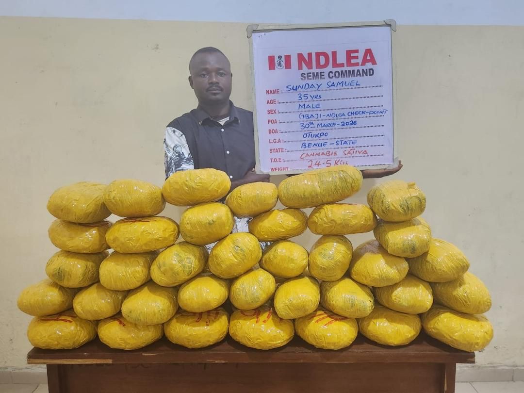 NDLEA uncovers cocaine in palm kernel oil cans, arrests kingpin in Lagos hideout