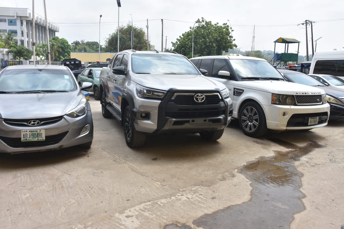 Police arrest 14 Suspected Car Thieves, recover 17 vehicles in FCT