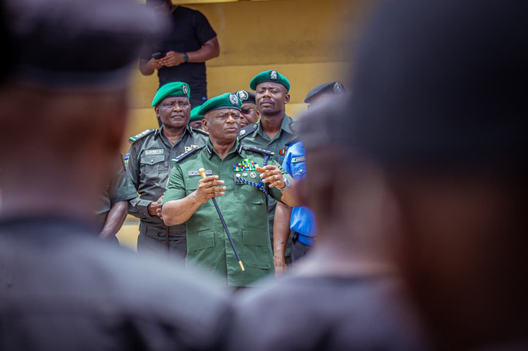 IGP Disu Reinforces Tactical Readiness, Officer Welfare at PMF Training Close in Ende Hills
‎