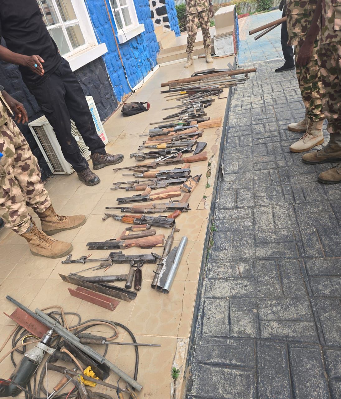 Troops Bust Illegal AK-47 Factories In Plateau, Arrest 5 Gun Makers
