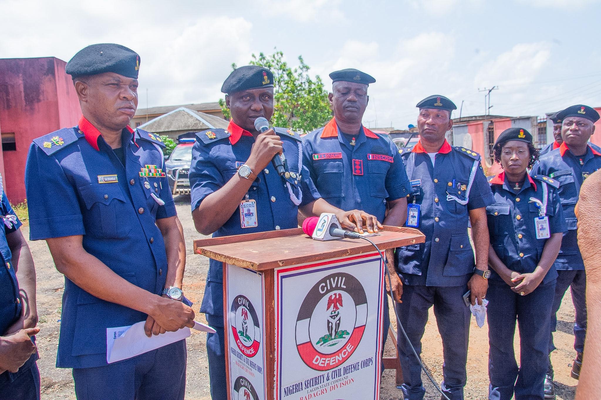 NSCDC arrests four foreign suspects over alleged human trafficking, internet fraud in Lagos
‎