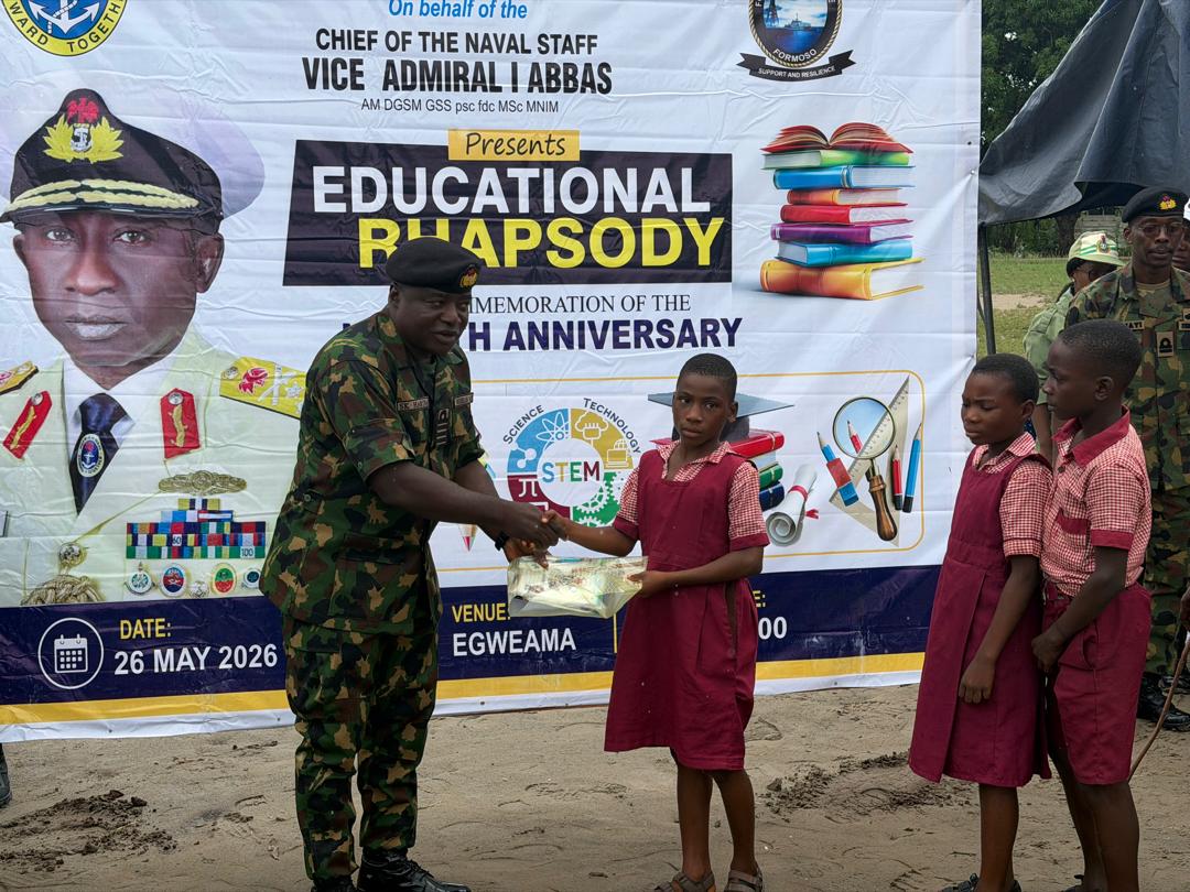 Navy Marks Anniversary With Educational Outreach In Bayelsa Community
‎