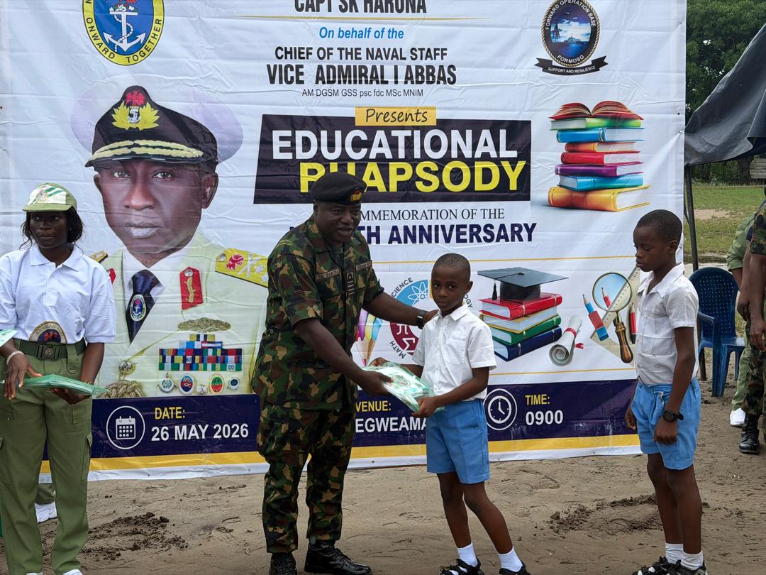 Navy Marks Anniversary With Educational Outreach In Bayelsa Community
‎