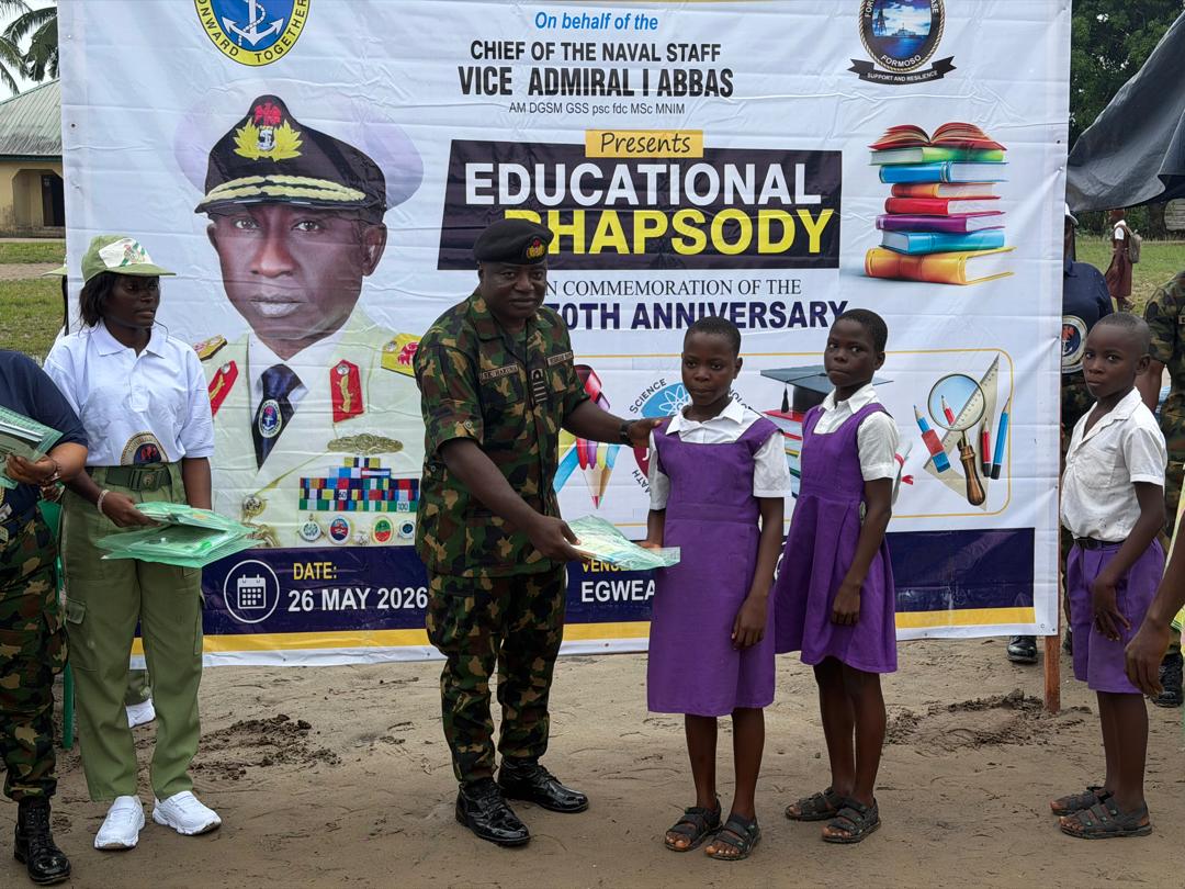 Navy Marks Anniversary With Educational Outreach In Bayelsa Community
‎