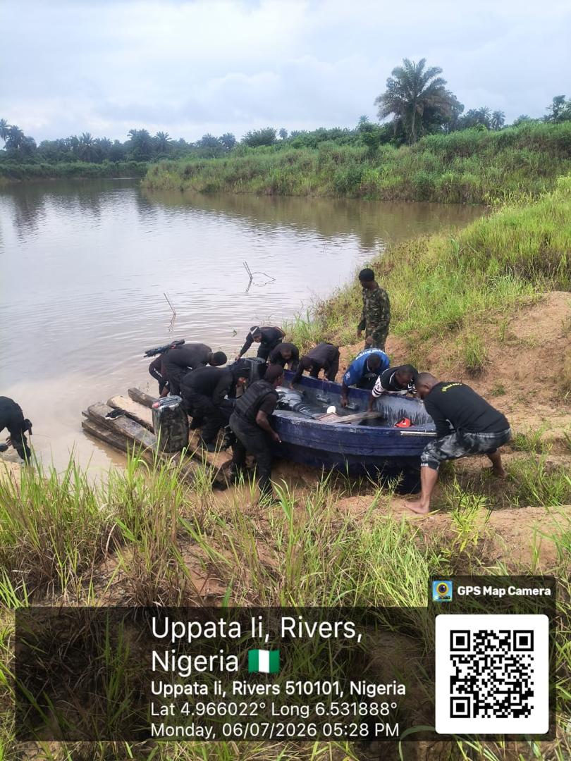 Nigerian Navy Dismantles Major Illegal Refining Hub, Recovers 205,680 Litres of Petroleum Products in Rivers