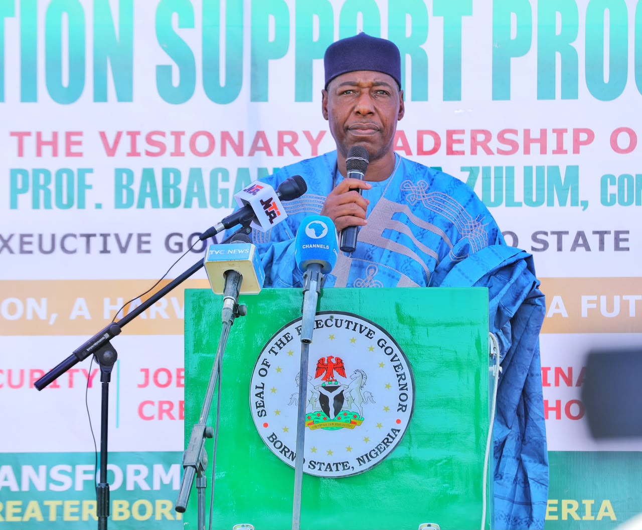 Borno: Zulum unveils 50% off fertiliser sale, free farm implement for 120,000 smallholder farmers
    