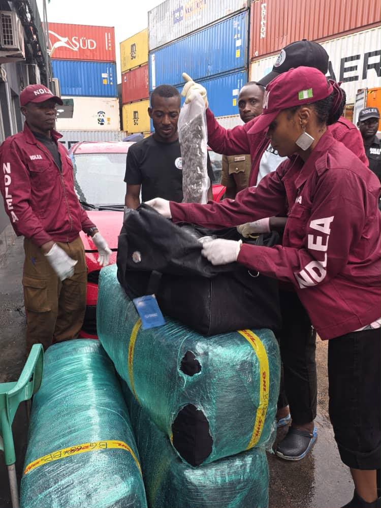 South African woman arrested with heroin hidden in luggage, used son as cover — NDLEA
