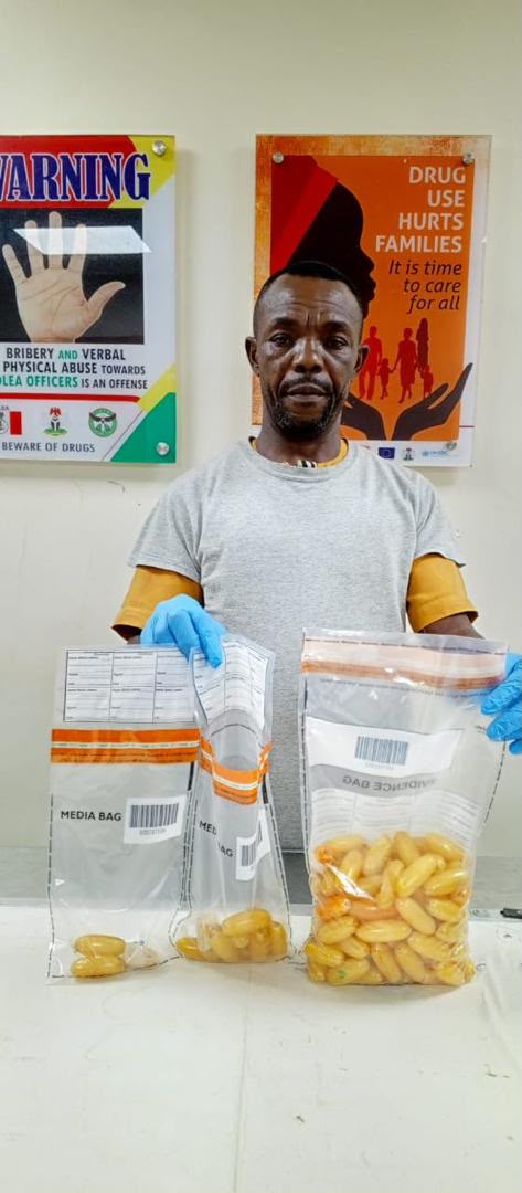 South African woman arrested with heroin hidden in luggage, used son as cover — NDLEA
