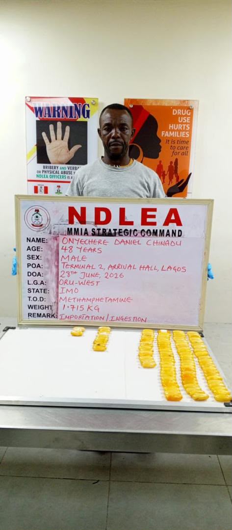 South African woman arrested with heroin hidden in luggage, used son as cover — NDLEA
