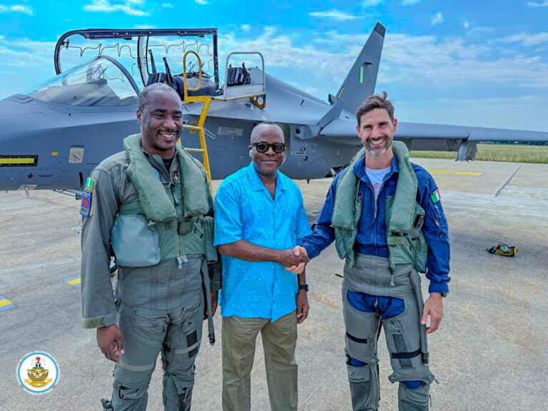 NAF takes delivery step as first three M-346 combat aircraft pass acceptance test ‎ ‎