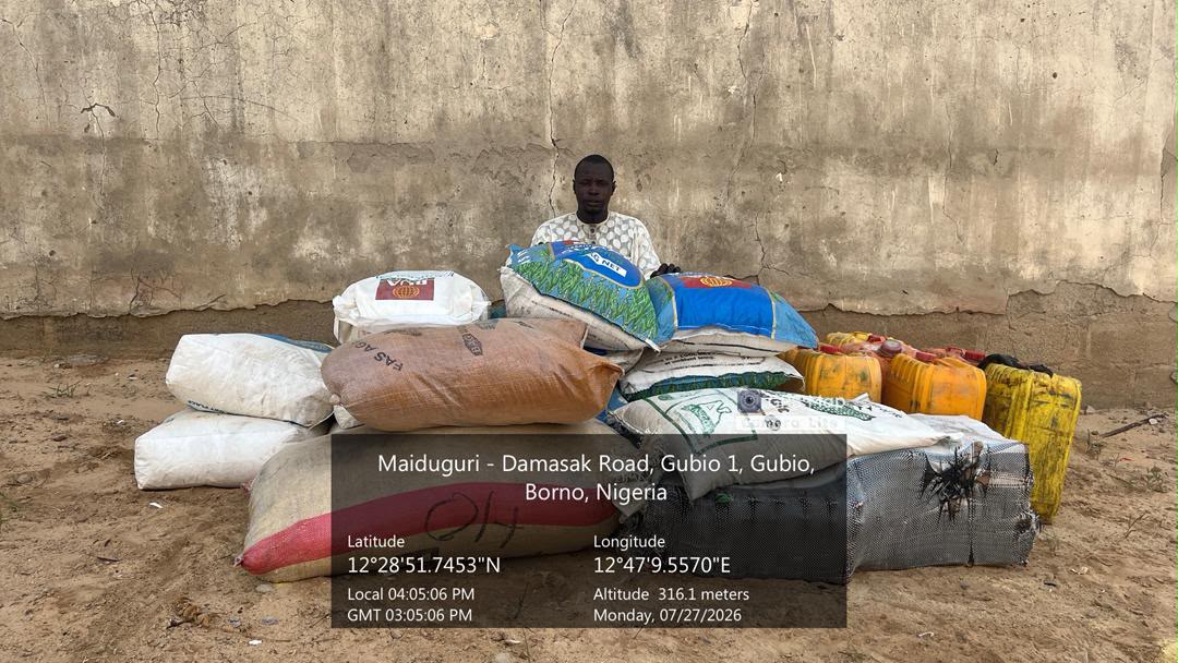 Troops arrest suspected Boko Haram logistics supplier with fuel, food items in Gubio