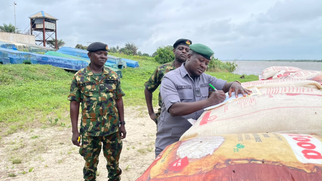 Navy Intercepts 364 Bags of Foreign Rice in Fresh Smuggling Crackdown
