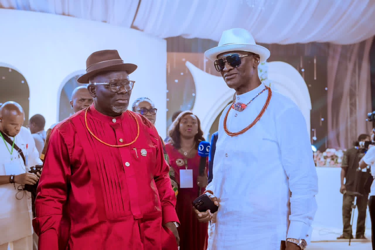 Governors, Top Government Functionaries, Traditional Rulers, Others Storm Asaba As Oborevwori’s Son, Innocent, Weds Tobore