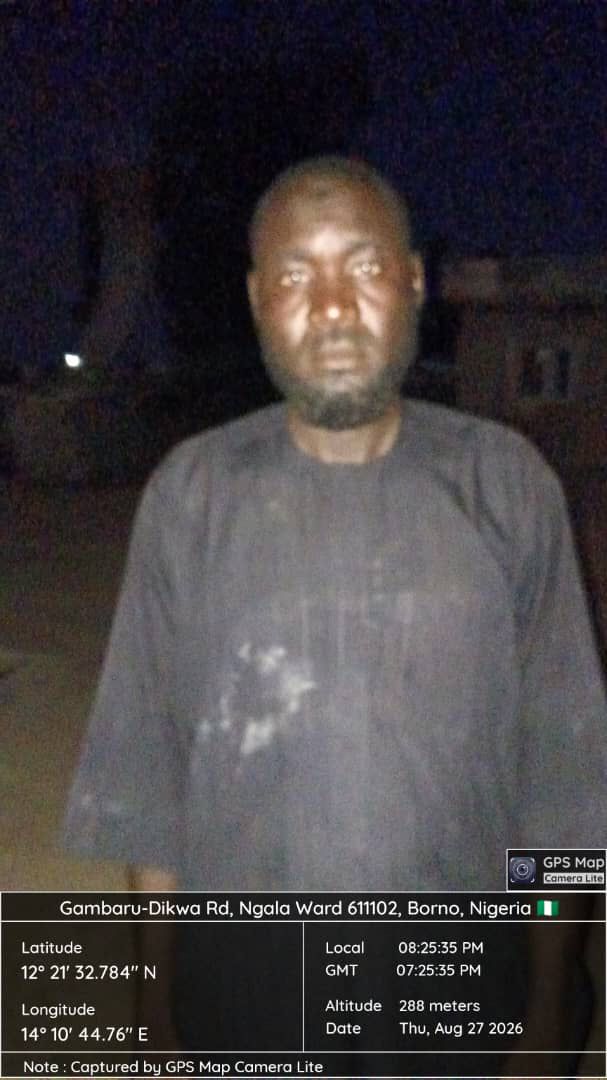 Troops arrest five suspects, intercept logistics allegedly meant for terrorists in Borno