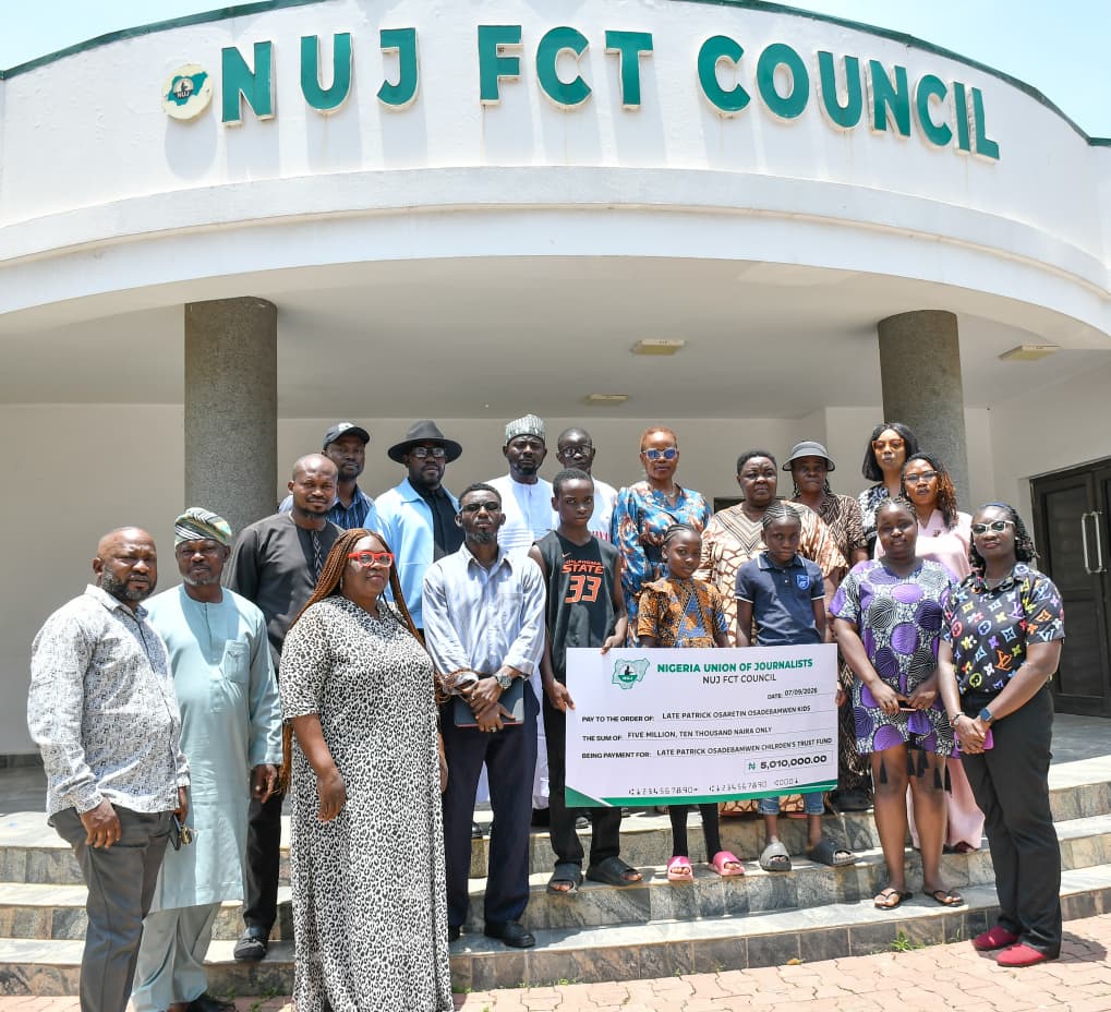 NUJ FCT Raises N5.01m Trust Fund for Late Chairman’s Children