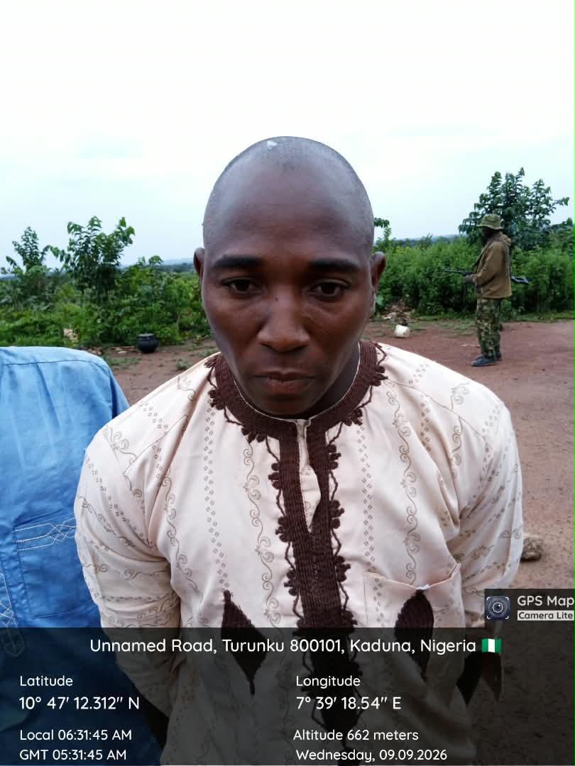 Troops arrest terrorist kingpin, ammunition courier, logistics supplier in Kaduna