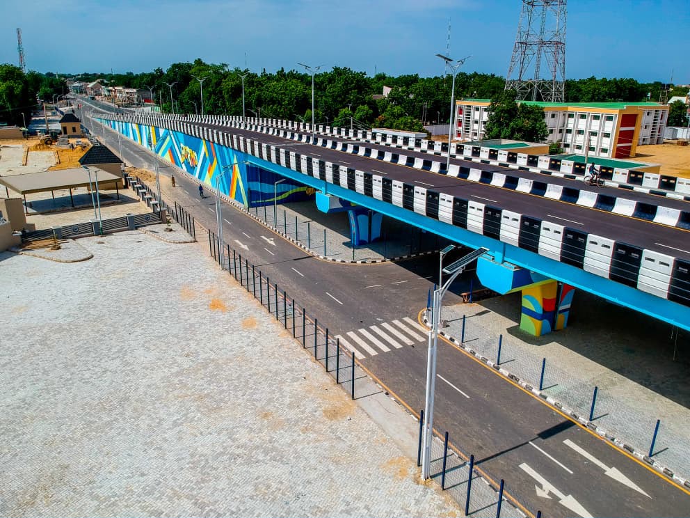 Zulum opens flyover bridge, road projects, 2 schools in Maiduguri