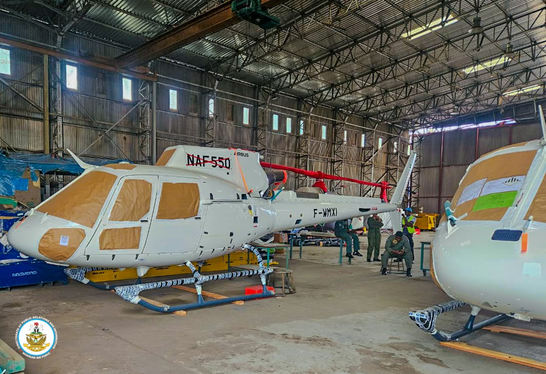 NAF receives five new helicopters as FG steps up airpower modernisation
