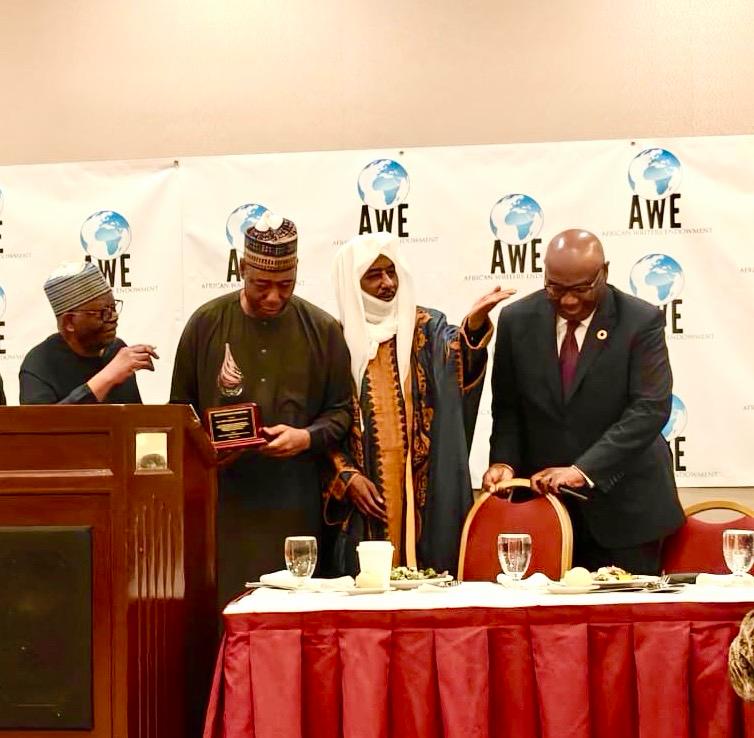 Zulum Receives Pan-African Leadership Award, Dedicates Honour to Borno’s Resilient People