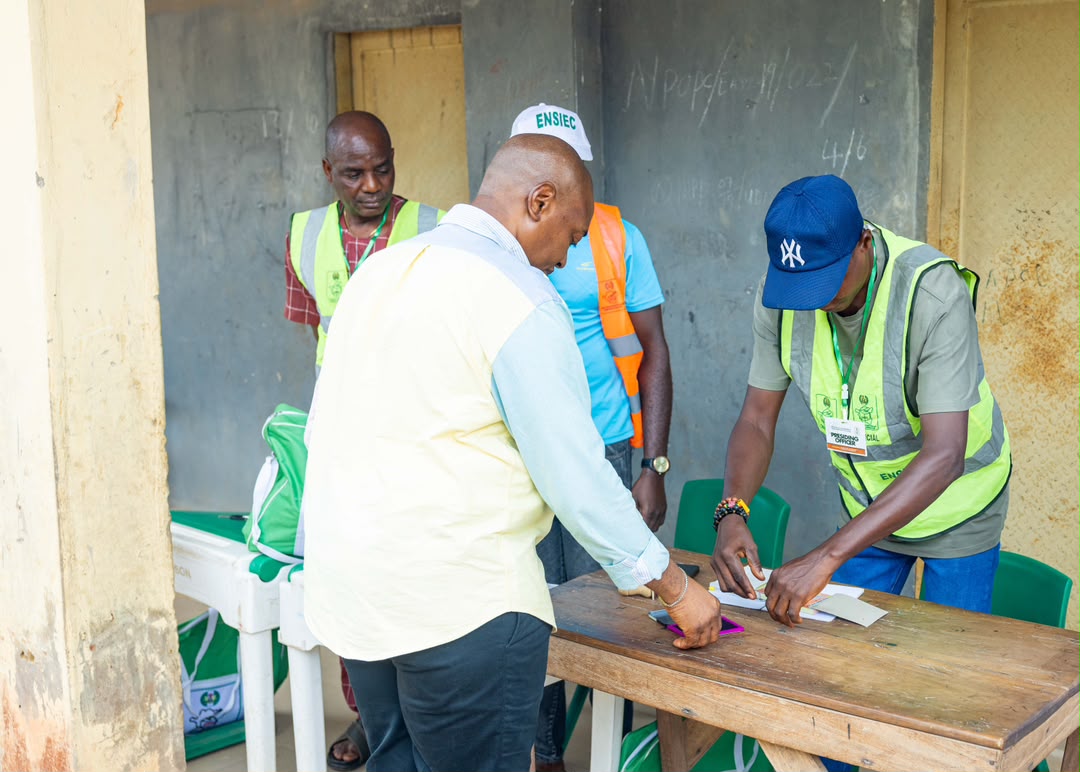ENUGU DEPUTY GOV. IFEANYI OSSAI VOTES IN LOCAL GOVERNMENT ELECTION