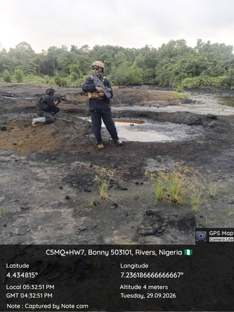 Navy Uncovers 85,000 Litres Of Suspected Stolen Crude Oil In Rivers