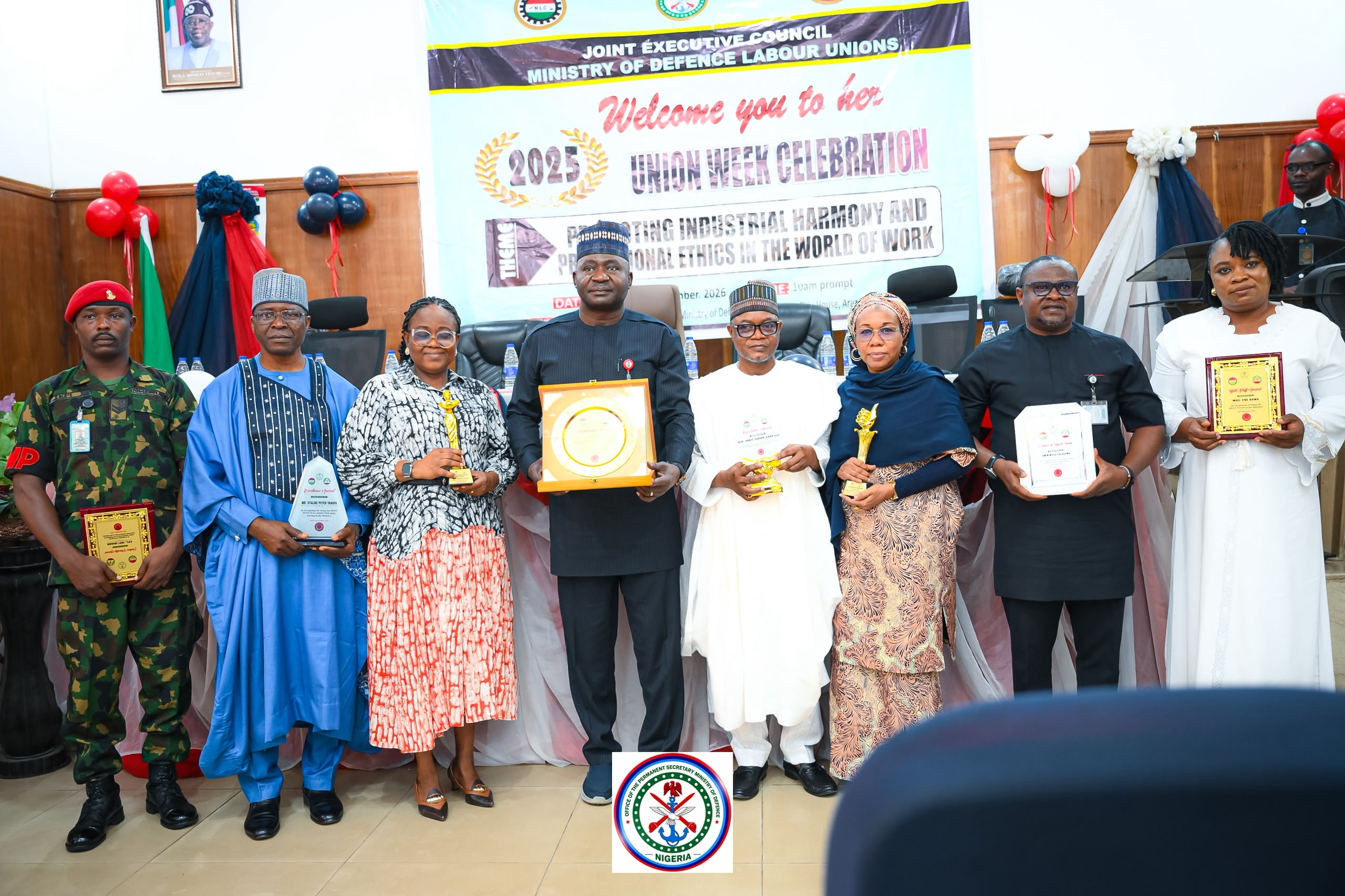 Defence Minister Urges Staff to Embrace Unity, Professionalism for Higher Productivity