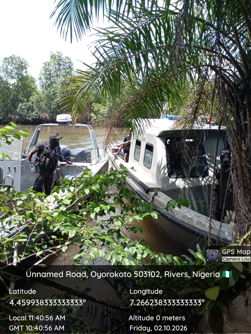 Navy destroys illegal refinery, 3 storage tanks in Rivers