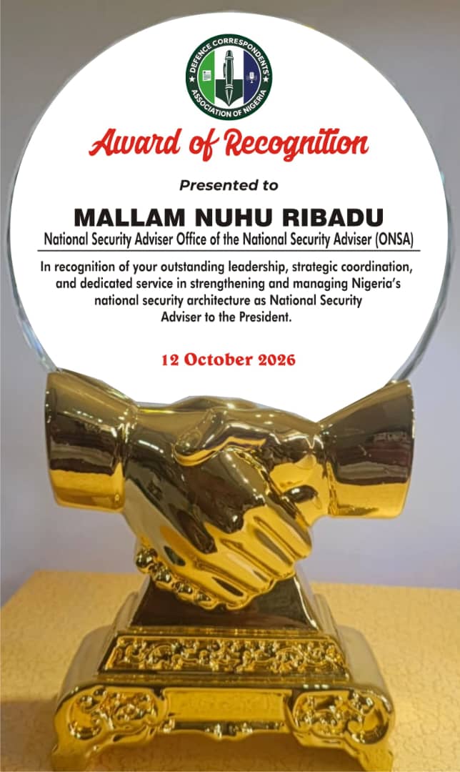 DECAN Honours NSA Ribadu for Anti-Terror Gains