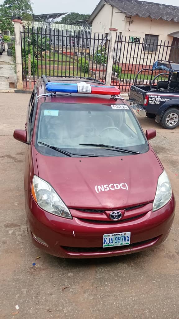 NSCDC Lagos Receives Two Patrol Vehicles to Boost Security Operations