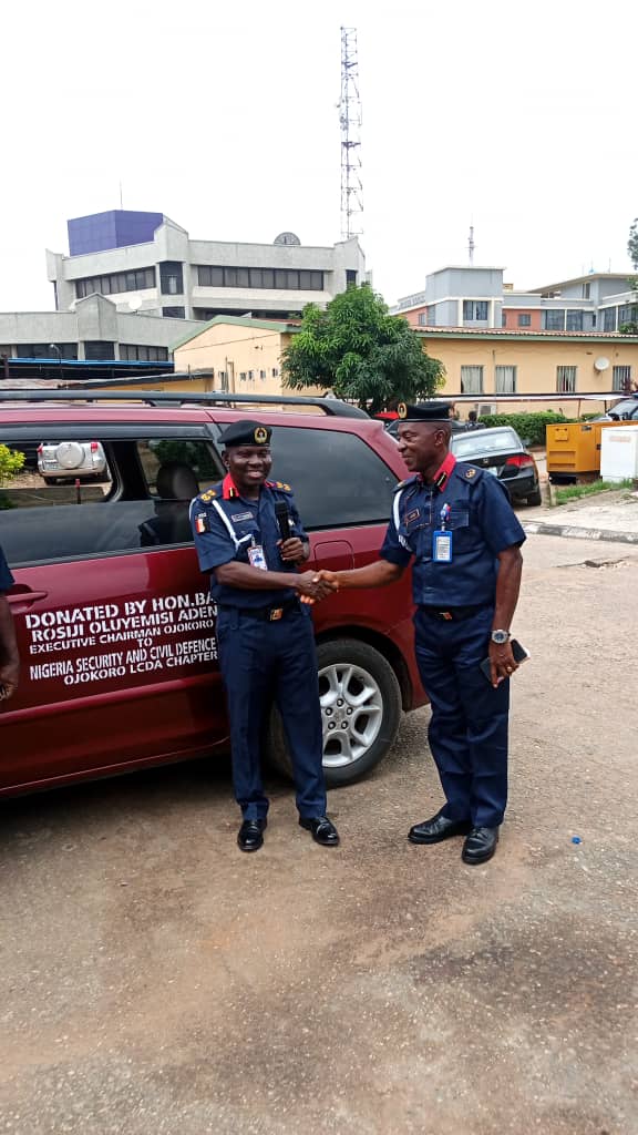NSCDC Lagos Receives Two Patrol Vehicles to Boost Security Operations