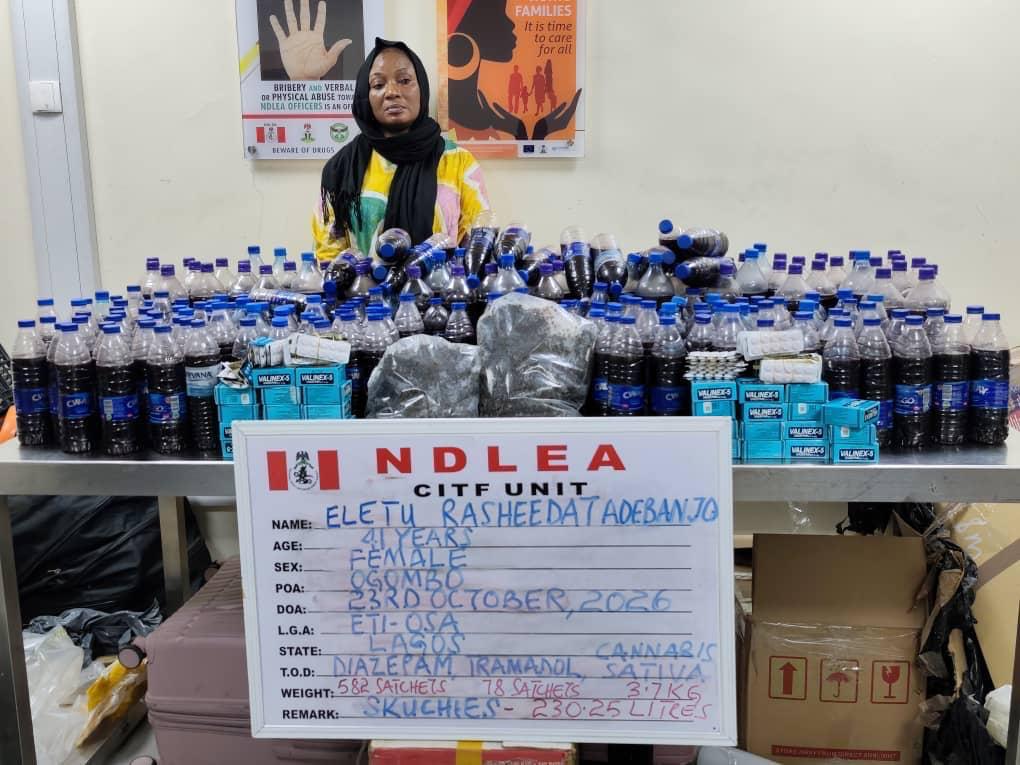 NDLEA Arrests South African Woman, US-Based Grandma with Cocaine, Loud