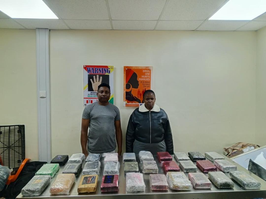 NDLEA Arrests South African Woman, US-Based Grandma with Cocaine, Loud