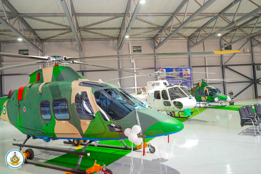 Tinubu Inducts Five New NAF Helicopters to Boost Security Operations